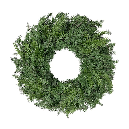 24" Soft Branch Tipped Artificial Christmas Wreath